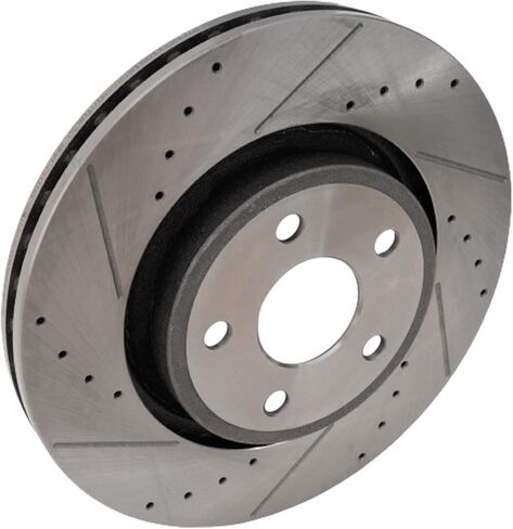 Replacement Disc Brake and Ceramic Pad Kit compatible with Dodge Durango 2018 6.4L V8 (350mm Front Disc) Front 2-Wheel Set in Kuwait