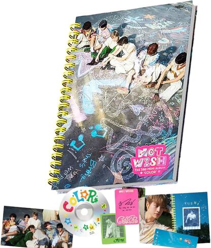 NCT WISH COLOR 3rd Mini Album [Photobook Ver.] CD + Photobook + Photocard + Poster + Sticker in Kuwait