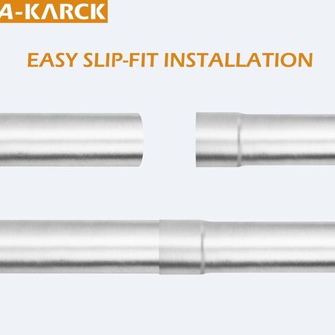 A-KARCK ماسورة العادم المستقيمة 2.5 بوصة OD، الفولاذ الطري 17.3 بوصة أنبوب العادم الطويل، قم بتخصيص نظام العادم الخاص بك in Kuwait