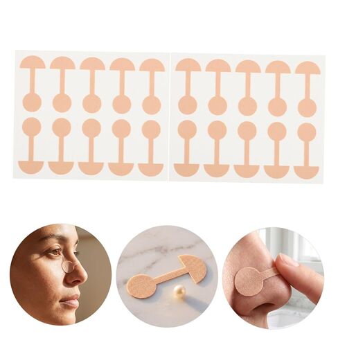 Totority Self-adhesive Nasal Wing Tape for Nose Contracture 50 Pieces Soft Nose Reshaping Strips for Women’s Nasal Contouring and Shrinking for Daily Use in Kuwait