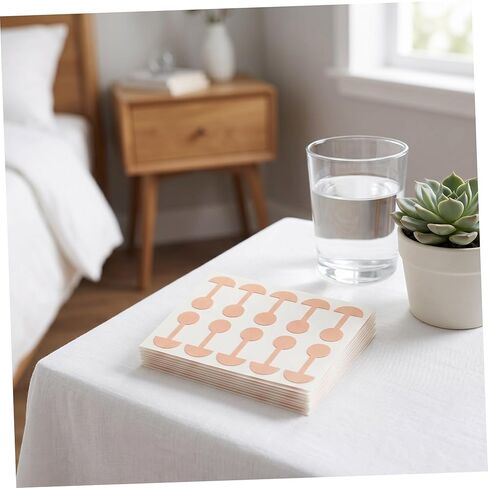 Uonlytech Self-adhesive Nasal Wing Strips for Women, 50pcs Soft Invisible Nose Shrink Patches, Breathable Contouring Nose Tape for Nasal Reshaping and Slimming in Kuwait