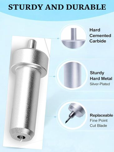 Replacement Blades and Housing Compatible with Cricut Joy & Joy Xtra, 6PCS 45° Fine Point Cutting Blades with 1 Blade Housing, Premium Replacement Parts for DIY Vinyl Crafts, Stickers and Card Making in Kuwait
