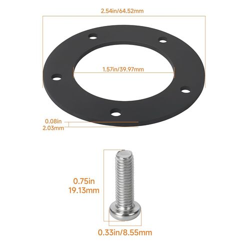 Fuel Sending Unit Gasket Kit,5-Hole NBR Replacement Gasket with 5 Stainless M5 Screws, Top-Mount Fuel Sender Seal for Marine Boat Fuel Tanks and Vehicles in Kuwait
