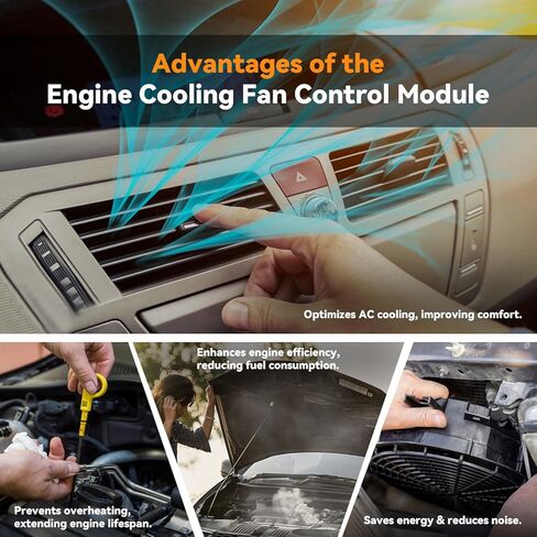 صفقة قطع غيار السيارات الكهربائية وحدة التحكم في مروحة تبريد المحرك المتوافقة مع Toyota Avalon Camry Rav4 Sienna Venza، Lexus ES350 GS350 GS45، استبدل OE FCM111 89257-30060 in Kuwait