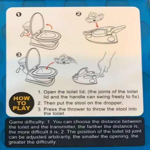 Shoot The Poop Game Toy Set, Interactive Toilet Game for Kids Families, Funny Fast-Action Poop-Launching Gag Toys for Ages 3+ Silly Humor Poop Toy for Friends Christmas Birthday Party Spoof Gifts in Kuwait