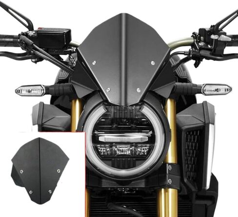 CNC Windshield Deflector Compatible with CBR650R CB650R CB 650R 650 R Neo Sports Cafe 2019 2020 Motorcycle Radiator Guard(Black) in Kuwait
