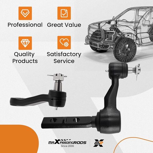 maxpeedingrods 2 قطعة ذراع التوجيه الأمامي وذراع بيتمان لفورد F-150 1997-2003 فورد F-250 1997-1999 فورد إكسبيديشن 1997-2002 لينكولن نافيجيتور 1998-2002 لينكولن بلاكوود 2002، K8739T K8700 in Kuwait