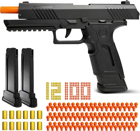 Automatic Shell Ejecting Toy Gun Pistol, Cool Toy Pistol with Soft Bullets, Educational Model Toys, Gifts for Kids in Saudi Arabia
