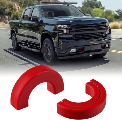 2PCS Tow Hook Covers Compatible with Chevy Silverado 1500 2007-2024, Hitch Protector Accessories(2007-2024), Fits Chevrolet Silverado 1500 Models in Kuwait