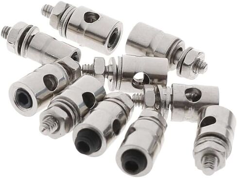 10Pcs 2.1mm/1.8mm/1.5mm/1.1mm RC Airplane Boat Pushrod Linkage Stopper Servo Connectors Adjustable Diameter Helicopter Rc Boat(S) in Kuwait