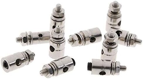10Pcs 2.1mm/1.8mm/1.5mm/1.1mm RC Airplane Boat Pushrod Linkage Stopper Servo Connectors Adjustable Diameter Helicopter Rc Boat(S) in Kuwait