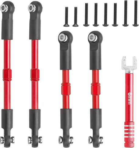 daitoku Front & Rear Pull Rod Links, RC Linkage Upgraded Set for ARRMA 1/10 Fury Gorgon Quake VORTEKS 2WD RTR 223SC Replace #ARA330753 - Blue in Kuwait