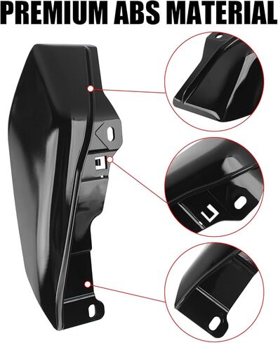 عاكس هواء أسود متوسط ​​الإطار دروع حرارية 2009-2024 متوافق مع Harley Davidson Touring Street Glide Road Glide Electra Glide Road King Ultra Limited Tri Glide CVO in Kuwait