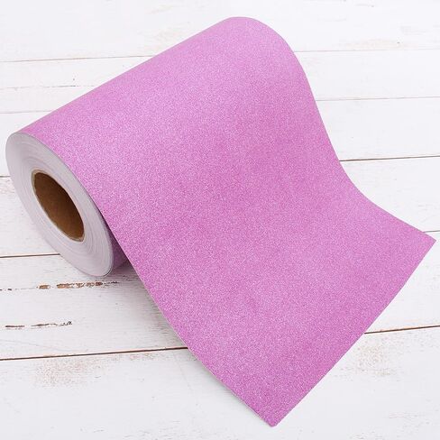 Threadart Rose Glitter Vinyl Peel and Stick Paper Self Adhesive 12" Wide Mega Roll - 55 Yards | Removable for Stickers, Walls, Furniture, Decals, Decorations, Parties, Crafts in Kuwait
