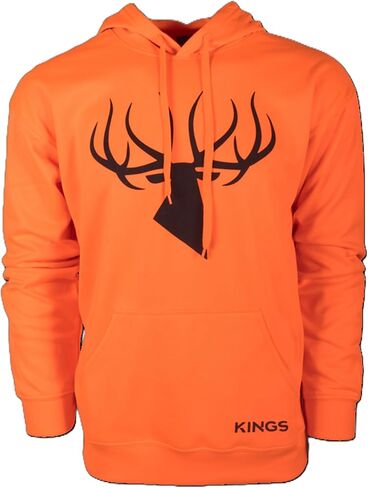 هودي رجالي من King's Blaze Orange Poly Hoodie in Saudi Arabia