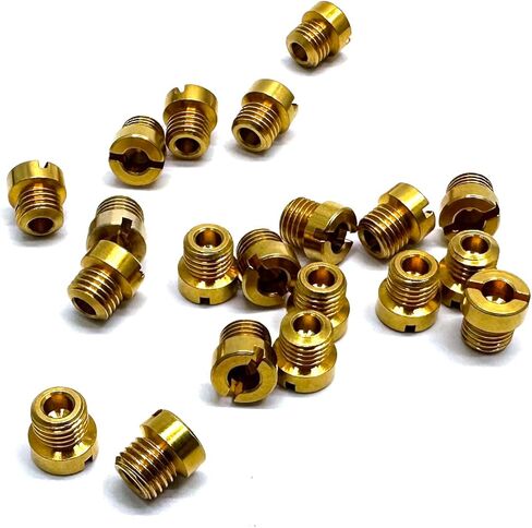 Holley Carb Carburetor 1/4-32 مجموعة الطائرات الرئيسية حجم الفتحة هو: 90 91 92 93 94 95 96 97 98 99,10 مجموعات في المجموع، 2 قطعة لكل حجم، حجم الخيط: 1/4"-32 in Kuwait