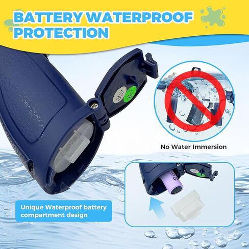 Electric Water Gun,Squirt Gun Toy,Automatic Water Gun Blaster Up To 32 FT Long Range,Outdoor Pool Party Shooting Game Toy With 2 Batteries & 2 Water Tanks,Ideal Summer Watergun Gift for Kids & Adults. in Kuwait