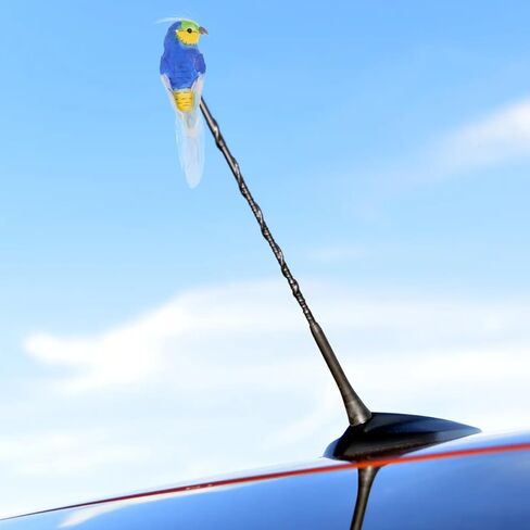 Ciieeo Cute Animal Car Antenna Topper Cartoon Figurine Vehicle Roof Decoration Easy Install Unique Car Accessory for Style in Kuwait