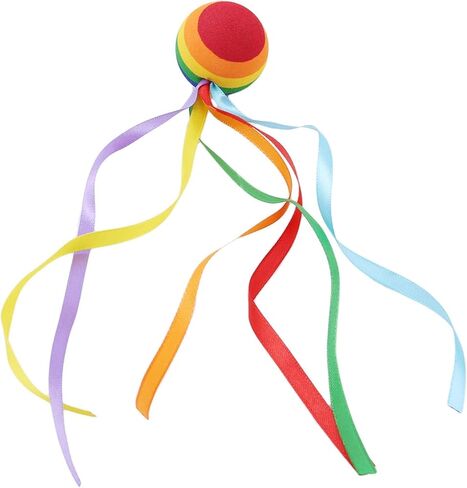 2 Pcs Car Antenna Ball Universal Ribbon Rainbow Ball Decoration for Car Auto, Car Aerials, Car Styling and Body Fittings,Colorful Long Ribbon Ball Car-Styling Vehicle Antenna Topper Decoration in Kuwait