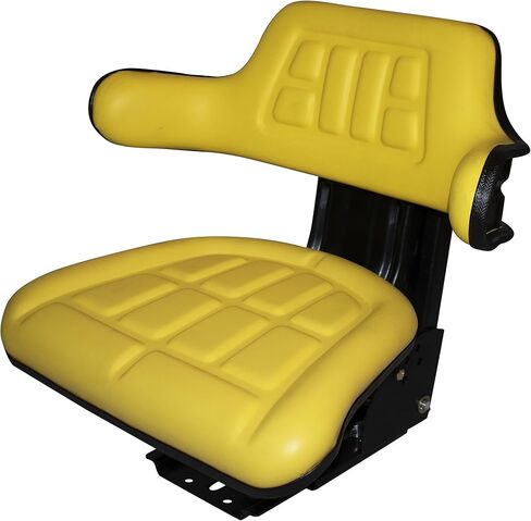 مقاعد TRAC مقعد تعليق عالمي للجرارات باللون الأصفر يناسب JOHN DEERE 2750 2755 2840 2855 (يتم التسليم خلال 1-4 أيام عمل) in Kuwait