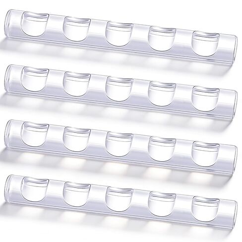 4pcs Clear Paint Brush Holder, Ymapinc Nail Art Brush Holder for Nail Tech, Acrylic Pen Stand, Crystal Bar Pen Rest for Painting in Kuwait