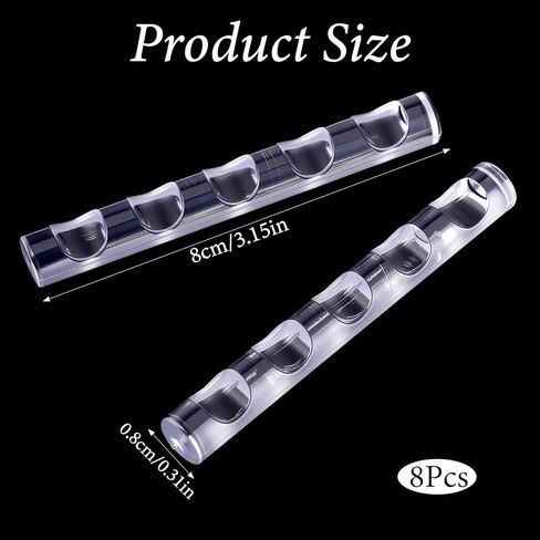 4pcs Clear Paint Brush Holder, Ymapinc Nail Art Brush Holder for Nail Tech, Acrylic Pen Stand, Crystal Bar Pen Rest for Painting in Kuwait