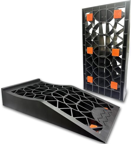 Car Ramps, Portable Low Profile Car Ramps for Garage, Heavy Duty Tire Ramps Service Ramps for Jack Support Low Chassis Cars for Oil Changes & Vehicle Maintenance, 2 PCS in Kuwait