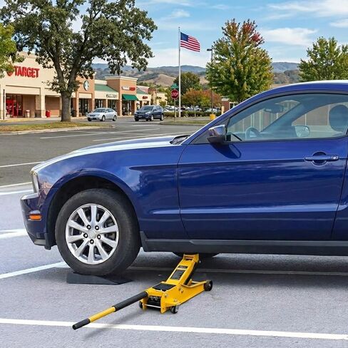 Car Ramps, Portable Low Profile Car Ramps for Garage, Heavy Duty Tire Ramps Service Ramps for Jack Support Low Chassis Cars for Oil Changes & Vehicle Maintenance, 2 PCS in Kuwait