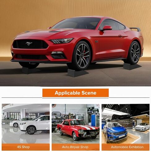 Car Ramps, Portable Low Profile Car Ramps for Garage, Heavy Duty Tire Ramps Service Ramps for Jack Support Low Chassis Cars for Oil Changes & Vehicle Maintenance, 2 PCS in Kuwait