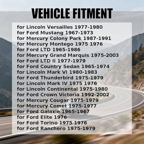 جلبة ذراع التوجيه الأمامي لـ Ford Custom 500، Victoria، Mustang، Country Sedan، Squire 1965 1966 1967 1968 1969 1970 1971 1972 1973 1974 1975 1976-2002 1 × استبدال C5AZ3358A in Kuwait