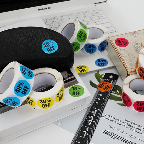 3000 PCS Discount Stickers, Adhesive Labels, Colorful Circle Price Tags for Retail Store Clearance & Bulk Sales (1 Inch Diameter) in Kuwait