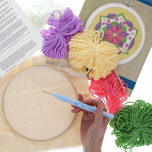 LEISURE ARTS Punch Needle Tool, Punch Needle, Needle Tool, Yarn, Oxford Needle, Threader, Supplies, Embroidery in Kuwait