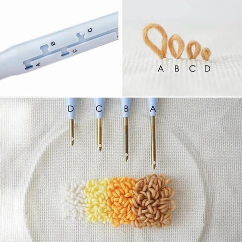 LEISURE ARTS Punch Needle Tool, Punch Needle, Needle Tool, Yarn, Oxford Needle, Threader, Supplies, Embroidery in Kuwait