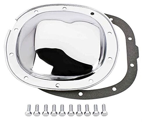 JEGS Chrome Differential Cover | Fits 1977-1986 GM 7.5in.10-Bolt Ring Gear | Chrome-Plated Steel | Includes Gasket and 10 Bolts in Kuwait