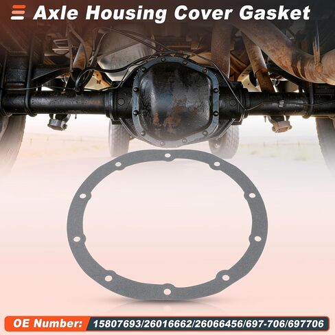 Motoforti 15807693 حشية الغطاء التفاضلي الخلفي لسيارة Chevy Silverado 1500 Express 1500 S10 لـ GMC لـ Sierra 1500 K1500 Yukon حشية غطاء غطاء المحور 697-706 حشية متعددة الأغراض in Kuwait