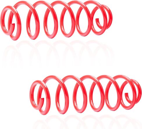 زوج زنبركي خلفي عالي التحمل - متوافق مع VW Beetle 2012-2019، Jetta 2005-2018، Golf/Rabbit/GTI 2006-2010 يستبدل OEM# 1K0511115BE & 39420 (أسود) in Kuwait