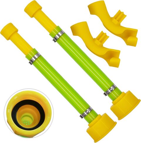 2 PCS 10'' Gas Can Spout Replacement Compatible with Midwest Scepter Gas Cans Fit for 1/2/5/10 Gallon Fuel Jugs with 1-3/4" Openings 1.75"-1.8" Threads Mouth, Anti-Spill Gas Can Nozzle in Saudi Arabia