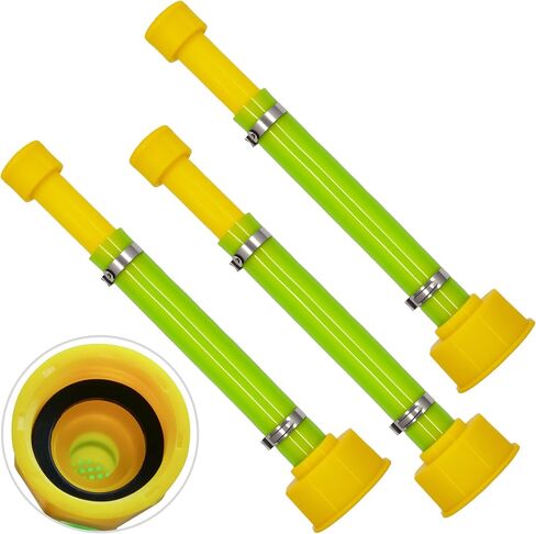 2 PCS 10'' Gas Can Spout Replacement Compatible with Midwest Scepter Gas Cans Fit for 1/2/5/10 Gallon Fuel Jugs with 1-3/4" Openings 1.75"-1.8" Threads Mouth, Anti-Spill Gas Can Nozzle in Saudi Arabia