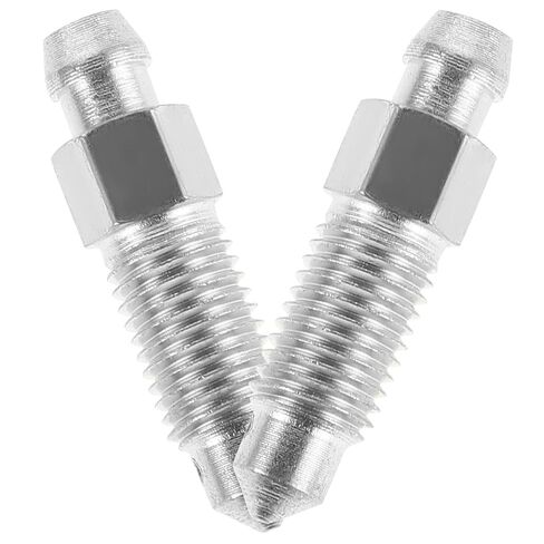 BESTYASH 2pcs M8x1 Zinc-Plated Metal Brake Bleed Screws with 8mm Hex for Dirt Bike Repair Motorcycle Air Bleeder Pressure Valve Replacement in Kuwait