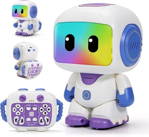 GILOBABY Programmable RC Robot Toy for Kids, Rechargeable STEM Astronaut w/LED Face, Playback Mode, Dancing, Remote Jetpack, Gift for 4 5 6 7 8 Year Old Boys Girls (Blue-r) in Saudi Arabia