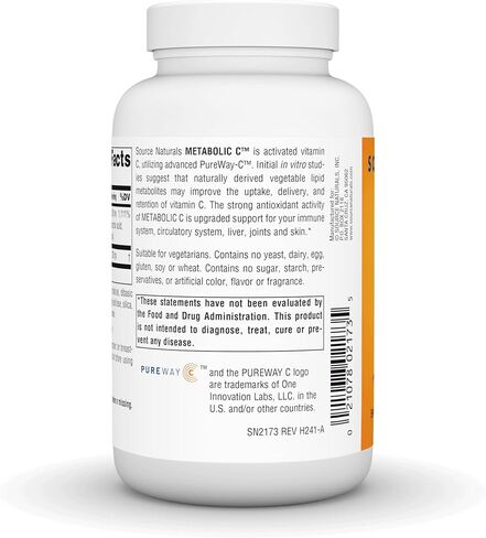 Source Naturals Metabolic C, 1000mg Vitamin C - 50 Tablets in Saudi Arabia