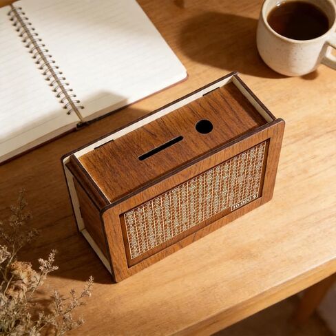 صندوق تحدي التوفير 10000، صندوق توفير المال Cashbox Kakeibo، توفير المال، صندوق المال الخشبي، أداة تزيين الهدايا للمراهقين والبالغين لعيد الميلاد وعيد الفصح وعيد الحب in Kuwait