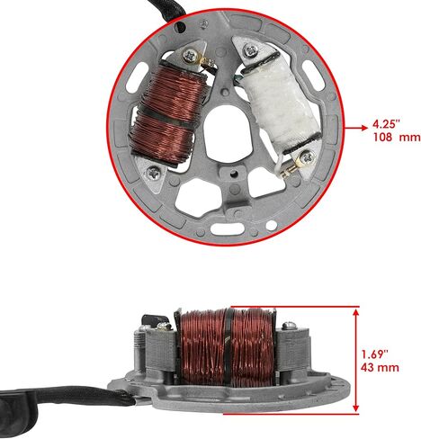 Caltric Stator Compatible With Kawasaki KDX200 KDX-200 KDX 200 1989-2006 in Kuwait
