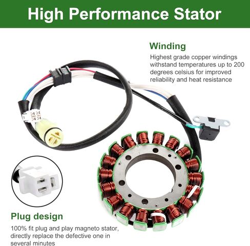 SCITOO 5NF-81410-00-00 Magneto Stator 2000-2012 for Yamaha Big Bear 400 2004-2013 for Yamaha Raptor 350 2002-2004 for Yamaha Warrior 350 in Kuwait