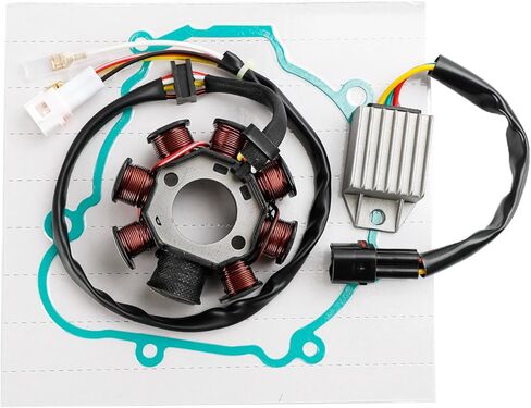 الجزء الثابت للملف المغناطيسي + منظم الجهد + حشية Assy مناسبة لـ Beta RR 250 300 2T 2013-2023/250 Racing 2T 2014-2022/300 Racing 2T 2013-2022، X-Trainer 250 2T 2017-2022، X-Trainer 300 2T 2015-2022 in Kuwait