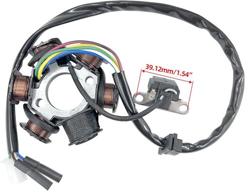 6 Pole 5 Wire AC Stator Coil With Magneto Flywheel Puller for GY6 125cc 150cc Scooter ATV Go Kart TAOTAO Dune Buggy in Kuwait