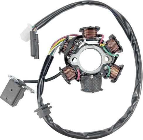 6 Pole 5 Wire AC Stator Coil With Magneto Flywheel Puller for GY6 125cc 150cc Scooter ATV Go Kart TAOTAO Dune Buggy in Kuwait