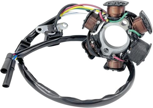 6 Pole 5 Wire AC Stator Coil With Magneto Flywheel Puller for GY6 125cc 150cc Scooter ATV Go Kart TAOTAO Dune Buggy in Kuwait
