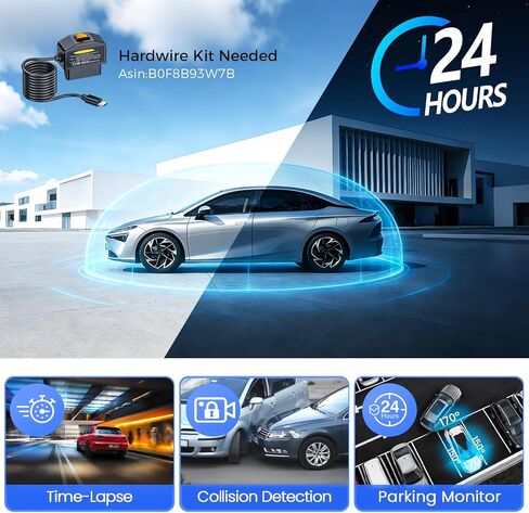 Mirror Dash Cam,Rear View Mirror Camera,10'' Smart Touch Screen,Dash Camera for Cars,G-Sensor,Loop Recording,Car Camera with Free 32GB Card in Saudi Arabia