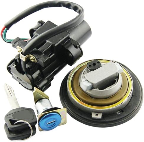 Motorcycle Ignition Switch Helmet Steering Seat Lock Fuel Cap Set 2005 2006 CB250 FMX650 in Kuwait